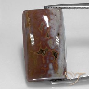 26.45ct Natürlicher Mehrfarbig Jaspis, Baguette, Lichtundurchlässig