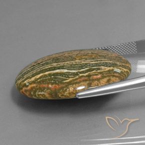 9,17 ctw natürlicher Mehrfarbig Jaspis, Oval, Lichtundurchlässig