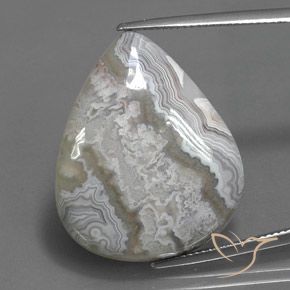 25.17ct Natürlicher Mehrfarbig Jaspis, Birnenform, Lichtundurchlässig