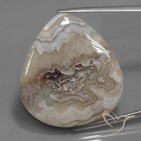 40.15ct Natürlicher Mehrfarbig Jaspis, Birnenform, Lichtundurchlässig
