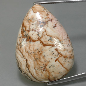 9,17 ctw natürlicher Mehrfarbig Jaspis, Birnenform, Lichtundurchlässig