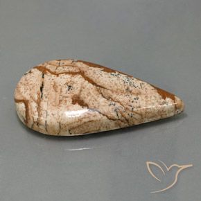 9,17 ctw natürlicher Mehrfarbig Jaspis, Birnenform, Lichtundurchlässig