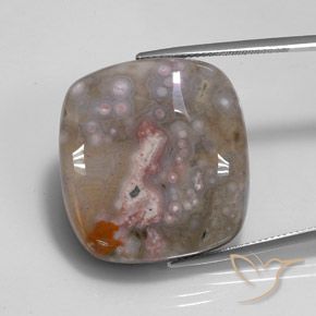 48.00ct Natürlicher Mehrfarbig Jaspis, Kissen, Lichtundurchlässig