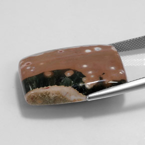 9,17 ctw natürlicher Mehrfarbig Jaspis, Baguette, Lichtundurchlässig