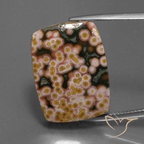 21.22ct Natürlicher Mehrfarbig Jaspis, Baguette, Lichtundurchlässig, Photo A