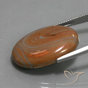 9,17 ctw natürlicher Mehrfarbig Jaspis, Oval, Lichtundurchlässig