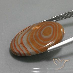 9,17 ctw natürlicher Mehrfarbig Jaspis, Oval, Lichtundurchlässig