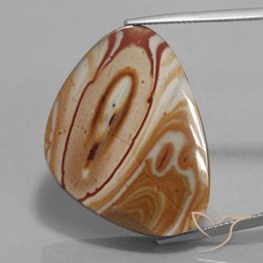 35.99ct Natürlicher Mehrfarbig Jaspis, Fantasie, Lichtundurchlässig