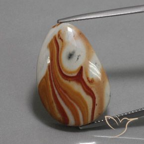 16.78ct Natürlicher Mehrfarbig Jaspis, Fantasie, Lichtundurchlässig