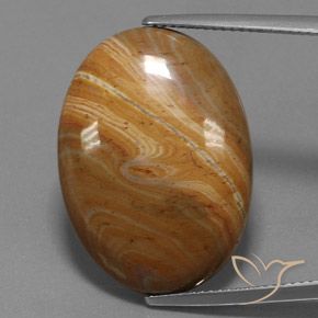 19.95ct Natürlicher Mehrfarbig Jaspis, Oval, Lichtundurchlässig