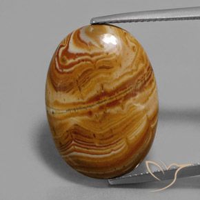 10.41ct Natürlicher Mehrfarbig Jaspis, Oval, Lichtundurchlässig