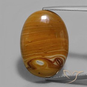 14.78ct Natürlicher Mehrfarbig Jaspis, Oval, Lichtundurchlässig