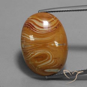 15.20ct Natürlicher Mehrfarbig Jaspis, Oval, Lichtundurchlässig