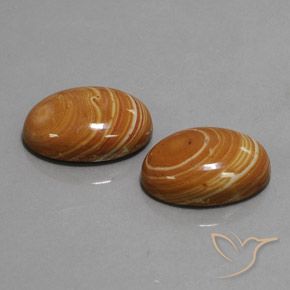 19.77 ct natürliche Mehrfarbig Jaspis-Edelsteine, Oval, Lichtundurchlässig