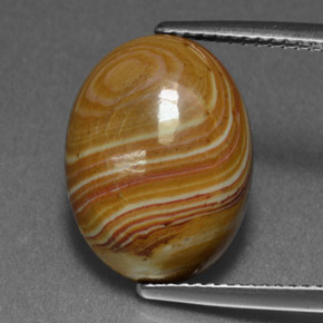 7,34 ctw natürlicher mehrfarbiger Jaspis, Oval Schliff, Lichtundurchlässig