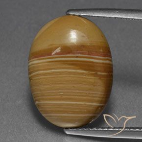 6.73ct Natürlicher Mehrfarbig Jaspis, Oval, Lichtundurchlässig
