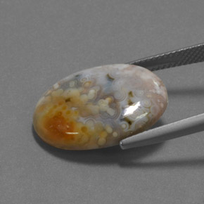 9,17 ctw natürlicher Mehrfarbig Jaspis, Oval Schliff, Lichtundurchlässig