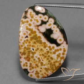 27.10ct Natürlicher Mehrfarbig Jaspis, Fantasie, Lichtundurchlässig