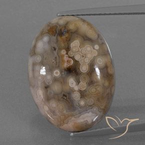 15.78ct Natürlicher Mehrfarbig Jaspis, Oval, Lichtundurchlässig
