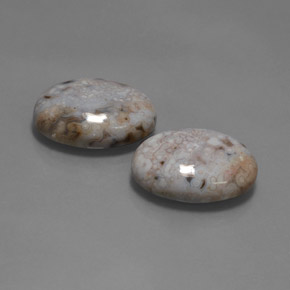 28,35 ct natürliche mehrfarbiger Jaspis-Edelsteine, Oval Schliff, Lichtundurchlässig