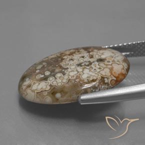 9,17 ctw natürlicher Mehrfarbig Jaspis, Oval, Lichtundurchlässig