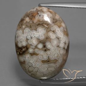 14.70ct Natürlicher Mehrfarbig Jaspis, Oval, Lichtundurchlässig