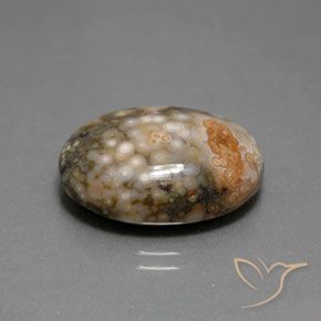 9,17 ctw natürlicher Mehrfarbig Jaspis, Oval, Lichtundurchlässig