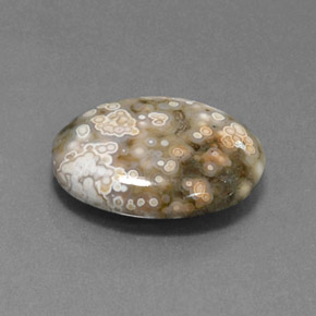 9,17 ctw natürlicher Mehrfarbig Jaspis, Oval Schliff, Lichtundurchlässig