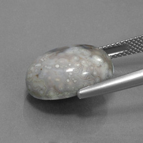 9,17 ctw natürlicher Mehrfarbig Jaspis, Oval Schliff, Lichtundurchlässig