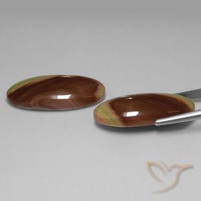 44.74 ct natürliche Mehrfarbig Jaspis-Edelsteine, Oval, Lichtundurchlässig