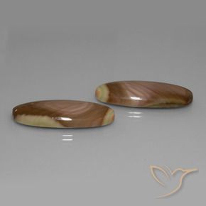 39.05 ct natürliche Mehrfarbig Jaspis-Edelsteine, Oval, Lichtundurchlässig