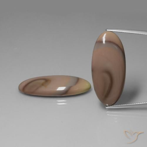 38.33ctw Natürlicher Mehrfarbig Jaspis, Oval, Lichtundurchlässig, Photo A