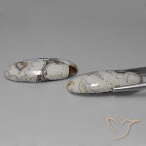 35.24 ct natürliche Mehrfarbig Jaspis-Edelsteine, Oval, Lichtundurchlässig