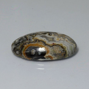 9,17 ctw natürlicher Mehrfarbig Jaspis, Oval Schliff, Lichtundurchlässig