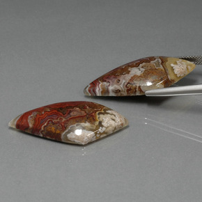  ct natürliche Mehrfarbig Jaspis-Edelsteine, Ausgefallene Form, Lichtundurchlässig