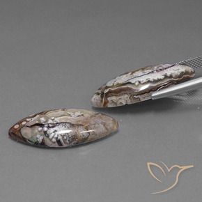 29.82 ct natürliche Mehrfarbig Jaspis-Edelsteine, Marquise, Lichtundurchlässig
