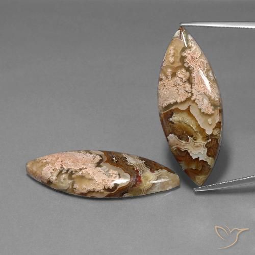 39.06ctw Natürlicher Mehrfarbig Jaspis, Marquise, Lichtundurchlässig