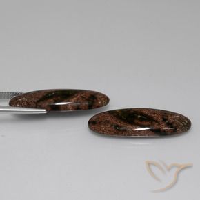 29.01 ct natürliche Mehrfarbig Jaspis-Edelsteine, Oval, Lichtundurchlässig