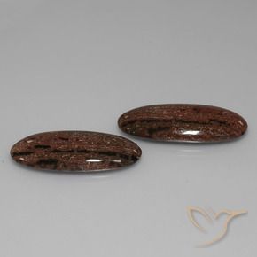 35.24 ct natürliche Mehrfarbig Jaspis-Edelsteine, Oval, Lichtundurchlässig
