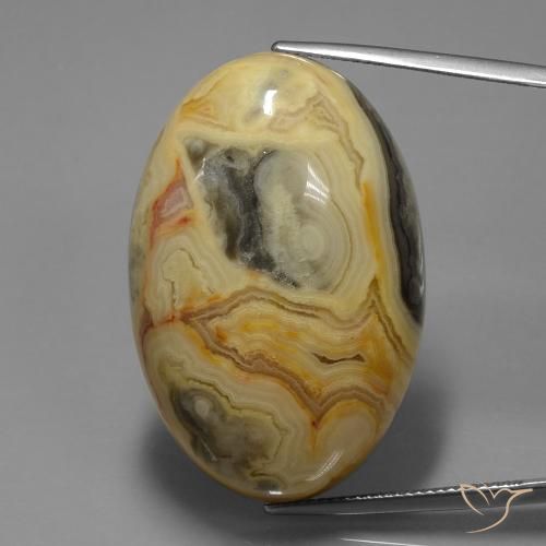 60.57ct Natürlicher Mehrfarbig Jaspis, Oval, Lichtundurchlässig
