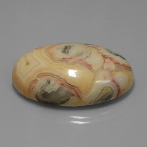 9,17 ctw natürlicher Mehrfarbig Jaspis, Oval Schliff, Lichtundurchlässig