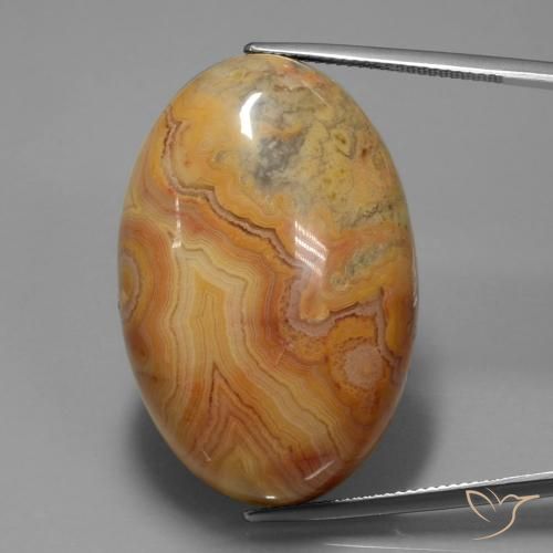 61.26ct Natürlicher tieforange Jaspis, Oval, Lichtundurchlässig