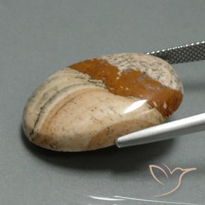 9,17 ctw natürlicher Mehrfarbig Jaspis, Oval, Lichtundurchlässig