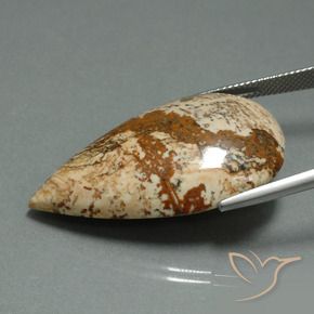 9,17 ctw natürlicher Mehrfarbig Jaspis, Birnenform, Lichtundurchlässig