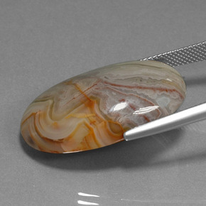 9,17 ctw natürlicher Mehrfarbig Jaspis, Oval Schliff, Lichtundurchlässig