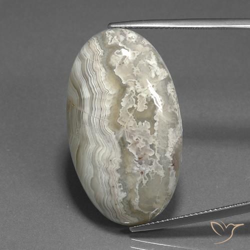 37.12ct Natürlicher Mehrfarbig Jaspis, Oval, Lichtundurchlässig