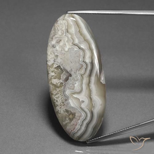 40.74ct Natürlicher Mehrfarbig Jaspis, Oval, Lichtundurchlässig
