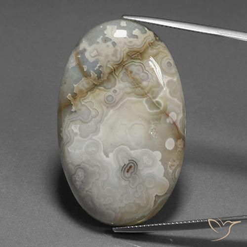 58.83ct Natürlicher Mehrfarbig Jaspis, Oval, Lichtundurchlässig