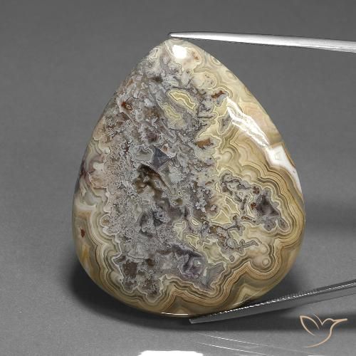 62.40ct Natürlicher Mehrfarbig Jaspis, Birnenform, Lichtundurchlässig