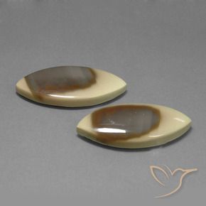 40.61 ct natürliche Mehrfarbig Jaspis-Edelsteine, Marquise, Lichtundurchlässig